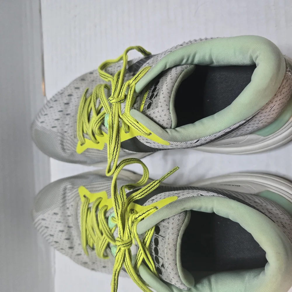 Diadora Athletic Shoes - Gray and‎ Yellow